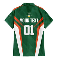 Custom Saudi Arabia Cricket Family Matching Mermaid Dress and Hawaiian Shirt TeamSaudi Go Champions - Wonder Print Shop