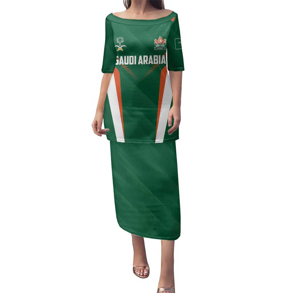 Custom Saudi Arabia Cricket Family Matching Puletasi and Hawaiian Shirt TeamSaudi Go Champions - Wonder Print Shop