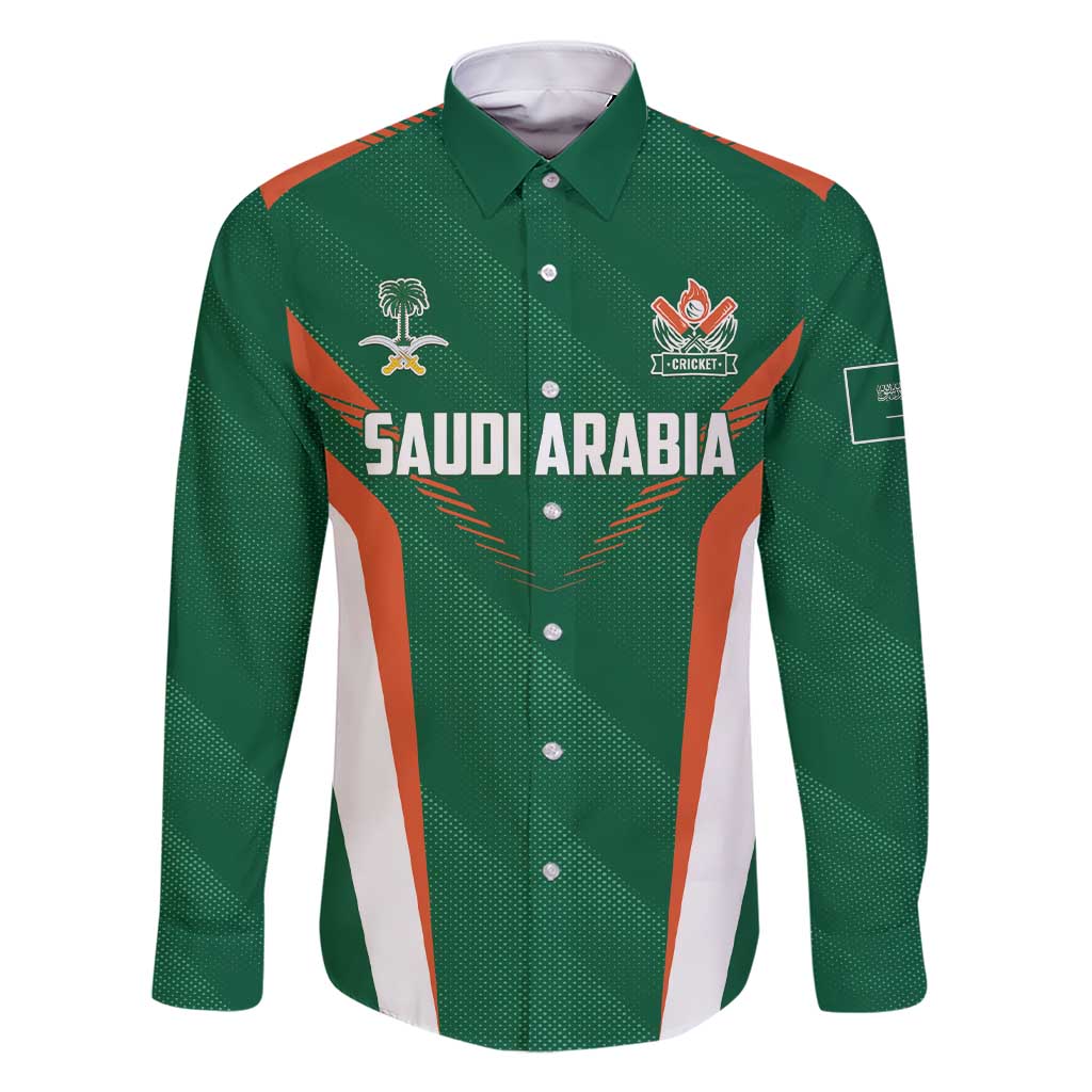 Custom Saudi Arabia Cricket Family Matching Short Sleeve Bodycon Dress and Hawaiian Shirt TeamSaudi Go Champions - Wonder Print Shop