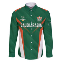 Custom Saudi Arabia Cricket Family Matching Short Sleeve Bodycon Dress and Hawaiian Shirt TeamSaudi Go Champions - Wonder Print Shop