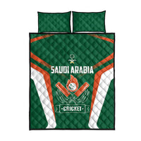 Saudi Arabia Cricket Quilt Bed Set TeamSaudi Go Champions - Wonder Print Shop