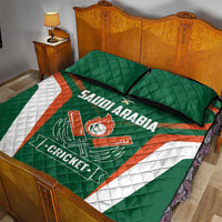 Saudi Arabia Cricket Quilt Bed Set TeamSaudi Go Champions - Wonder Print Shop