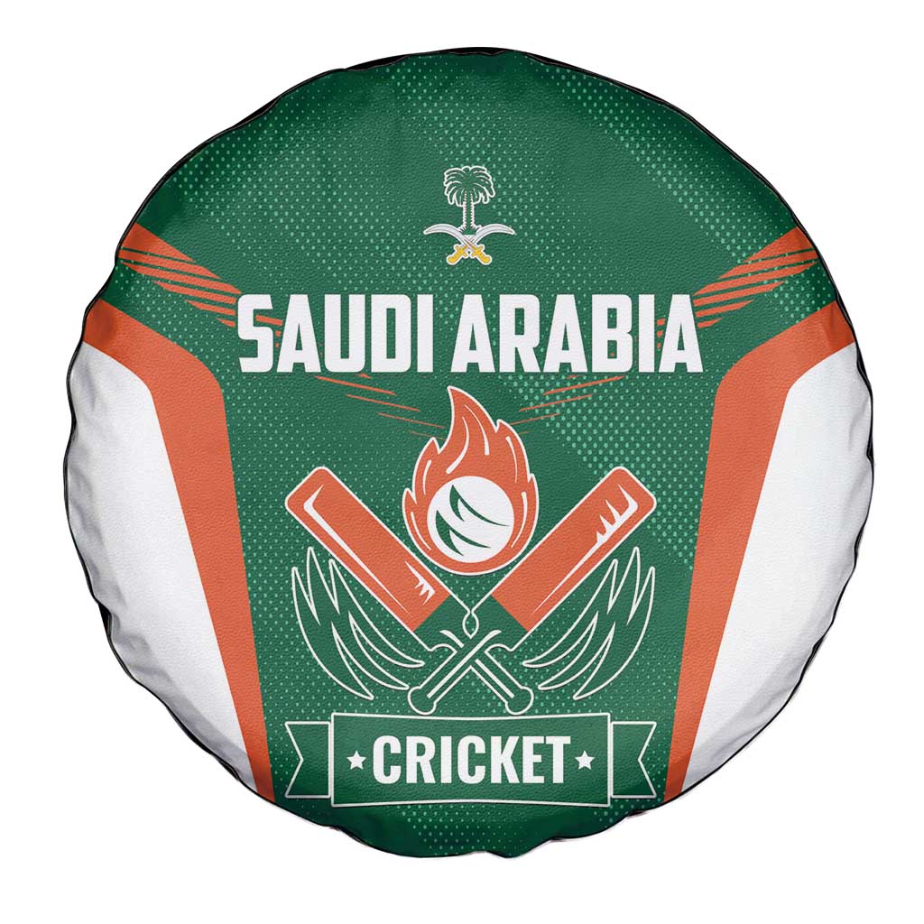 Saudi Arabia Cricket Spare Tire Cover TeamSaudi Go Champions - Wonder Print Shop