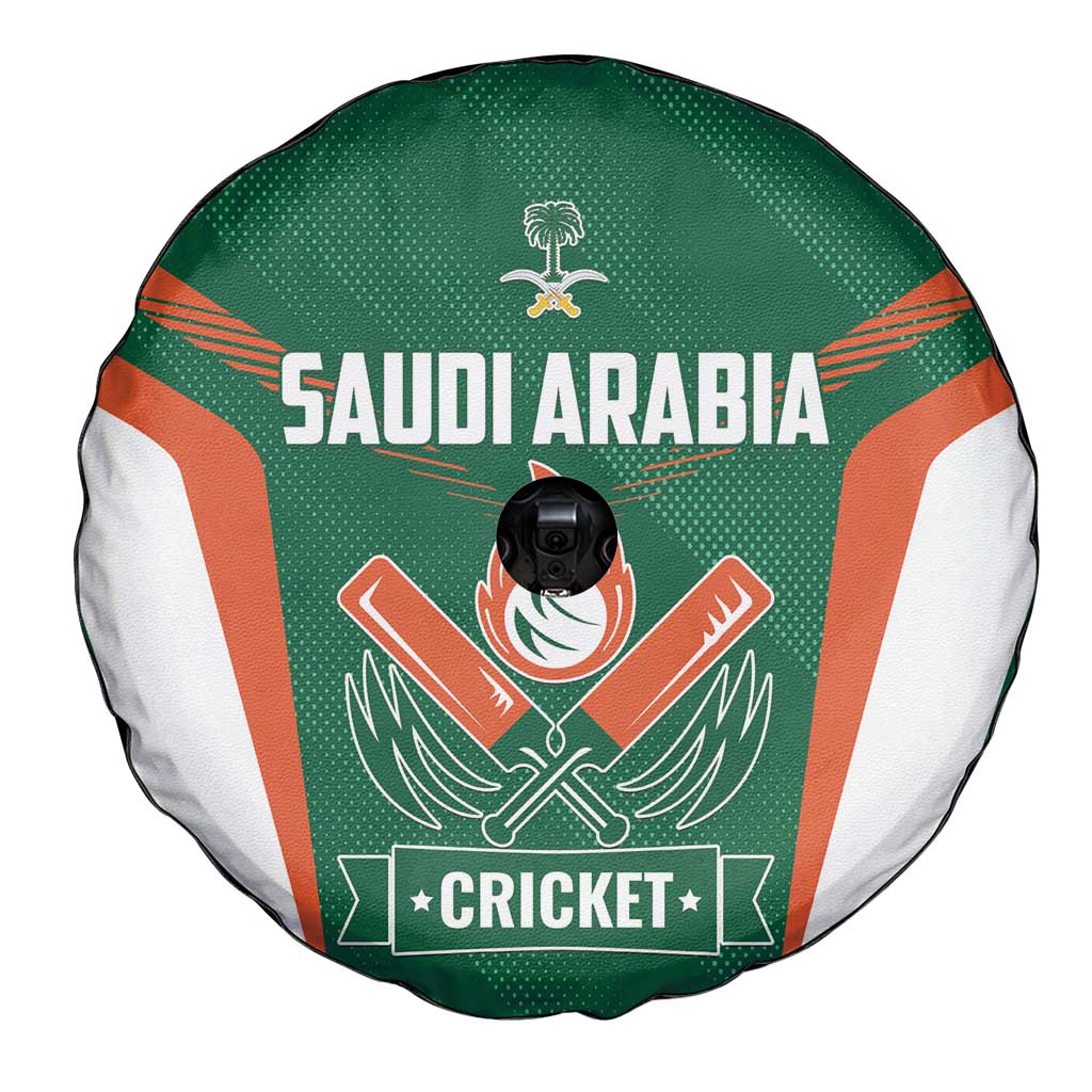 Saudi Arabia Cricket Spare Tire Cover TeamSaudi Go Champions - Wonder Print Shop