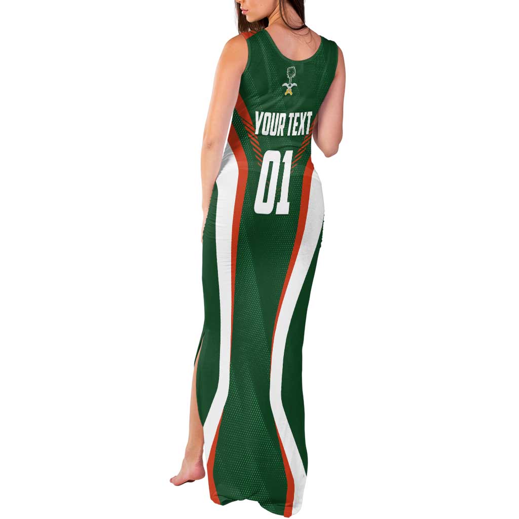 Custom Saudi Arabia Cricket Tank Maxi Dress TeamSaudi Go Champions - Wonder Print Shop