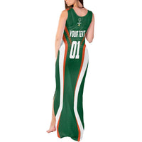 Custom Saudi Arabia Cricket Tank Maxi Dress TeamSaudi Go Champions - Wonder Print Shop