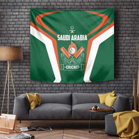 Saudi Arabia Cricket Tapestry TeamSaudi Go Champions - Wonder Print Shop