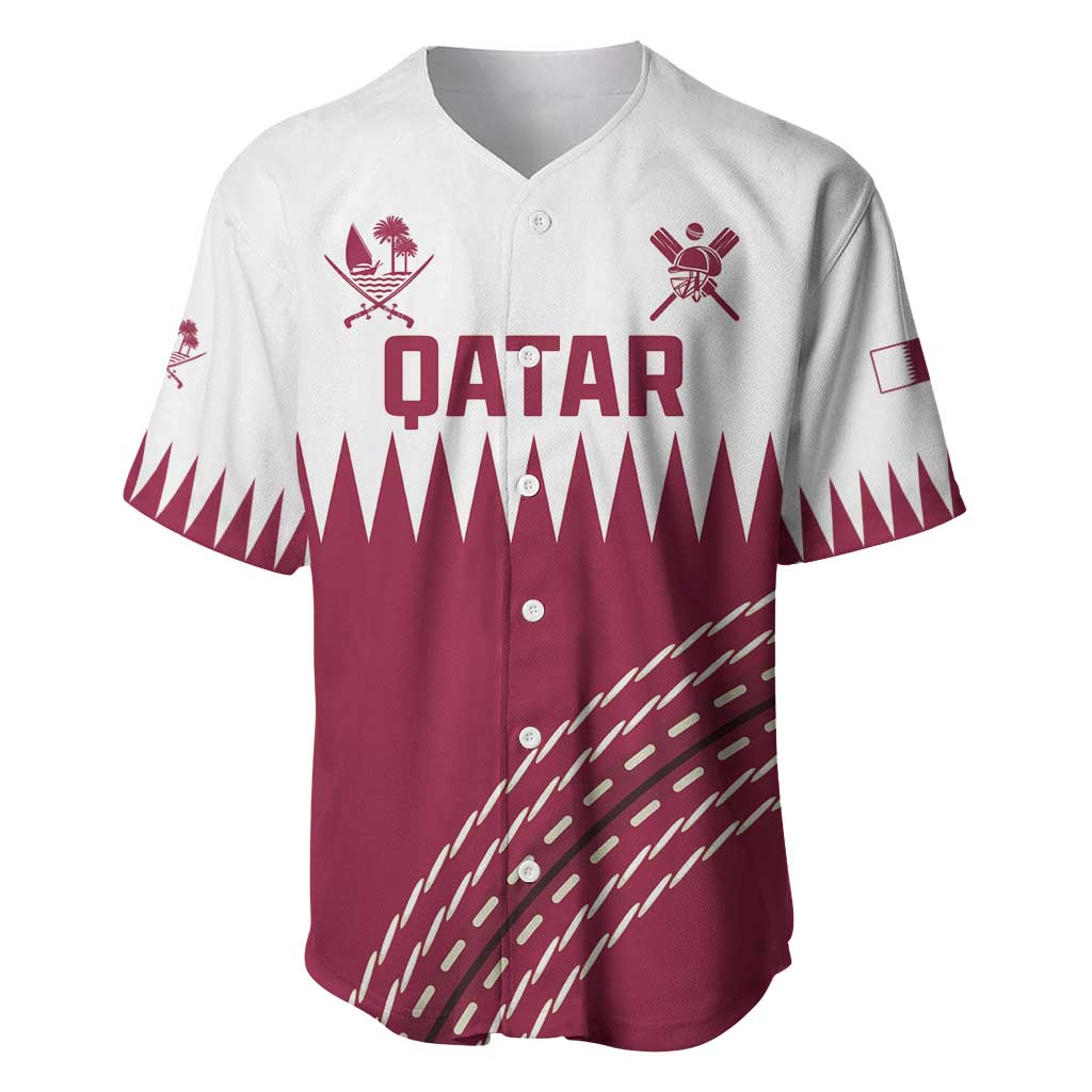 Custom Qatar Cricket Baseball Jersey Come On Boys - Wonder Print Shop