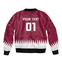 Custom Qatar Cricket Bomber Jacket Come On Boys - Wonder Print Shop