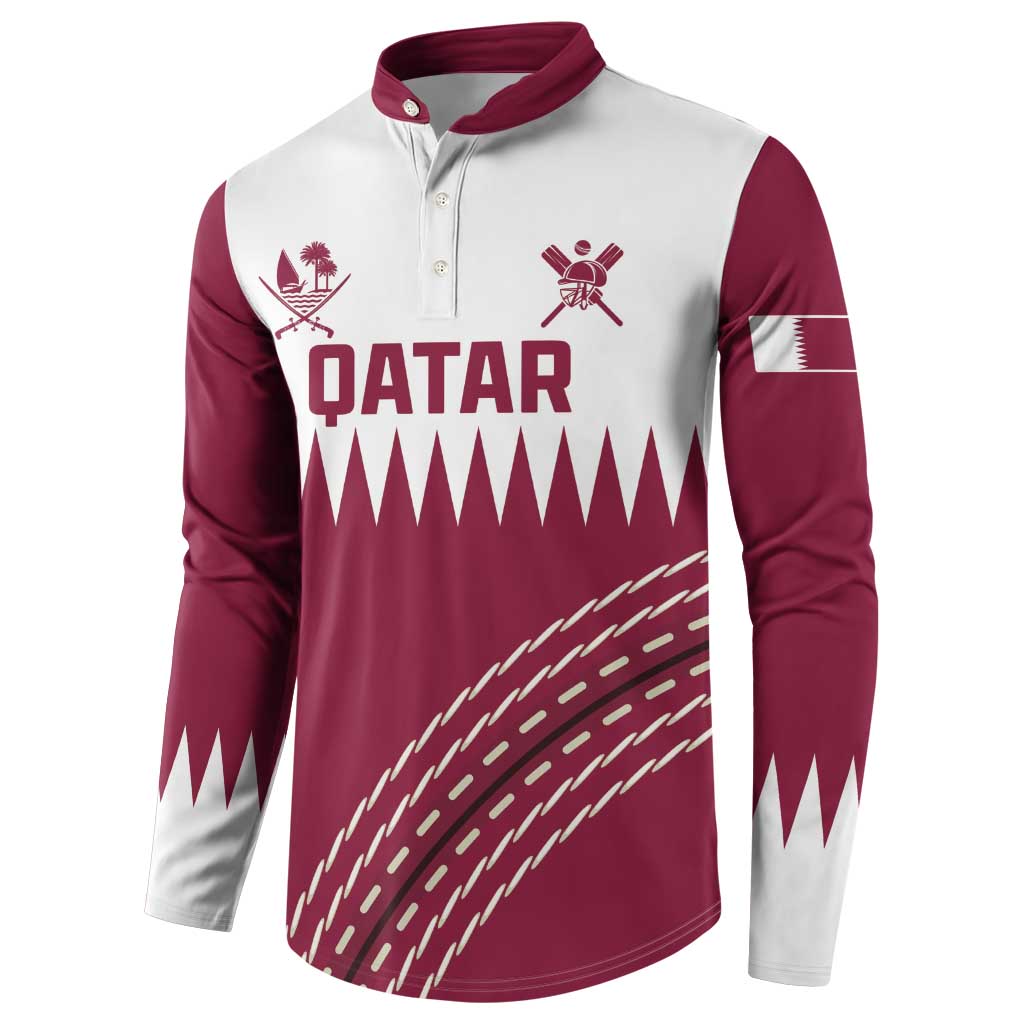 Custom Qatar Cricket Button Sweatshirt Come On Boys - Wonder Print Shop