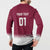 Custom Qatar Cricket Button Sweatshirt Come On Boys - Wonder Print Shop