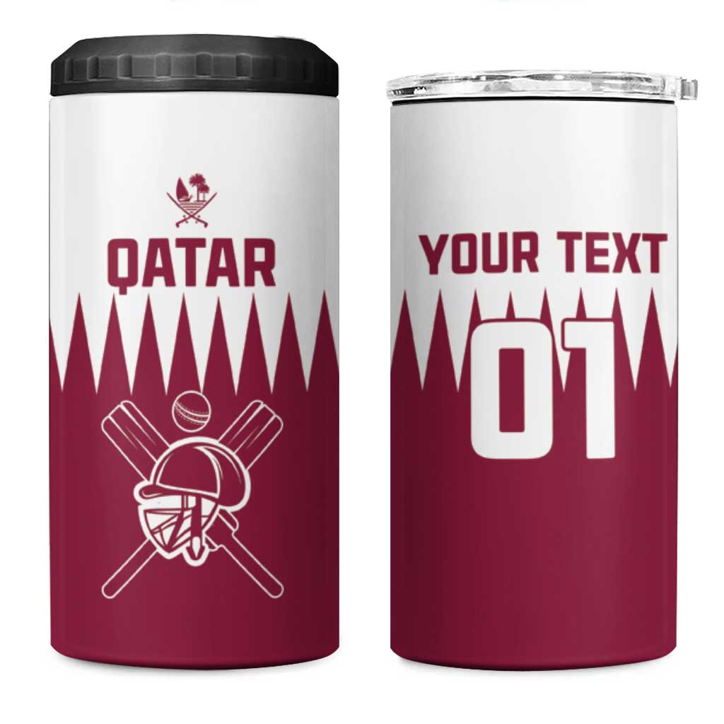 Custom Qatar Cricket 4 in 1 Can Cooler Tumbler Come On Boys - Wonder Print Shop