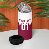 Custom Qatar Cricket 4 in 1 Can Cooler Tumbler Come On Boys - Wonder Print Shop