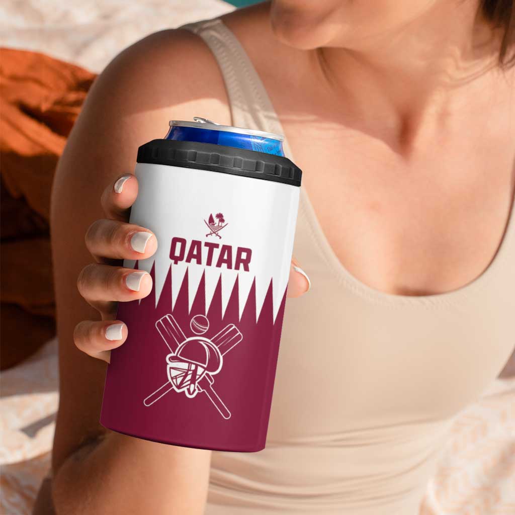 Custom Qatar Cricket 4 in 1 Can Cooler Tumbler Come On Boys - Wonder Print Shop