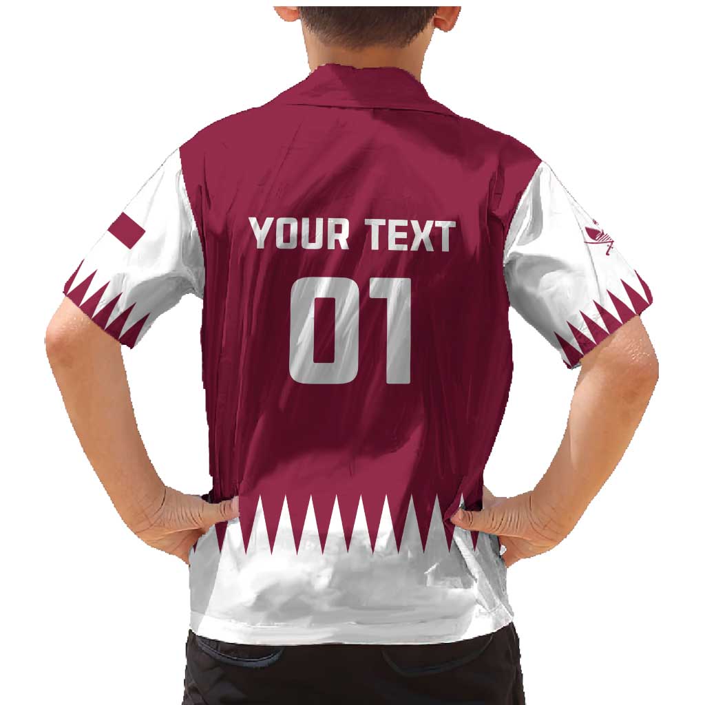 Custom Qatar Cricket Family Matching Mermaid Dress and Hawaiian Shirt Come On Boys - Wonder Print Shop