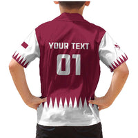 Custom Qatar Cricket Family Matching Mermaid Dress and Hawaiian Shirt Come On Boys - Wonder Print Shop