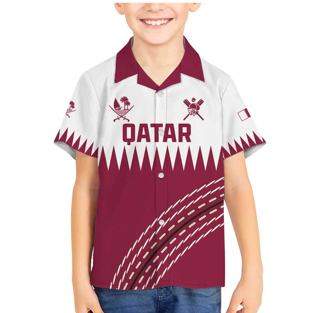Custom Qatar Cricket Family Matching Mermaid Dress and Hawaiian Shirt Come On Boys - Wonder Print Shop