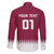 Custom Qatar Cricket Family Matching Off The Shoulder Long Sleeve Dress and Hawaiian Shirt Come On Boys - Wonder Print Shop