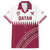 Custom Qatar Cricket Family Matching Off Shoulder Short Dress and Hawaiian Shirt Come On Boys - Wonder Print Shop