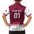 Custom Qatar Cricket Family Matching Puletasi and Hawaiian Shirt Come On Boys - Wonder Print Shop