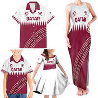 Custom Qatar Cricket Family Matching Tank Maxi Dress and Hawaiian Shirt Come On Boys - Wonder Print Shop