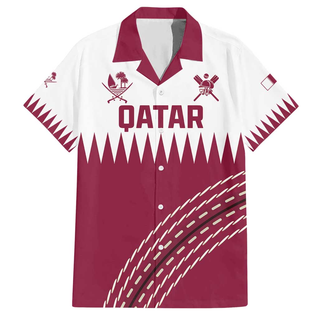 Custom Qatar Cricket Hawaiian Shirt Come On Boys - Wonder Print Shop