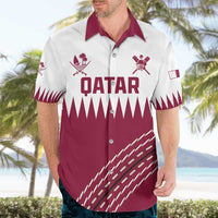 Custom Qatar Cricket Hawaiian Shirt Come On Boys - Wonder Print Shop