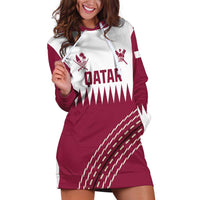 Custom Qatar Cricket Hoodie Dress Come On Boys - Wonder Print Shop