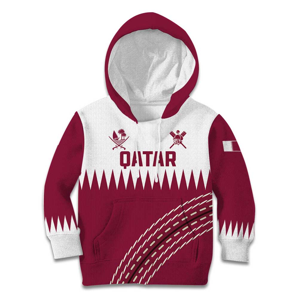Custom Qatar Cricket Kid Hoodie Come On Boys - Wonder Print Shop