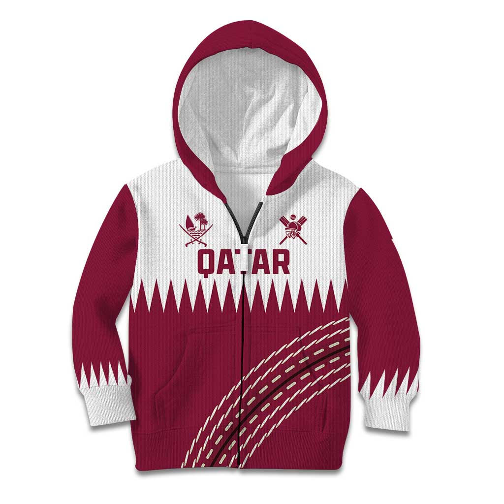 Custom Qatar Cricket Kid Hoodie Come On Boys - Wonder Print Shop