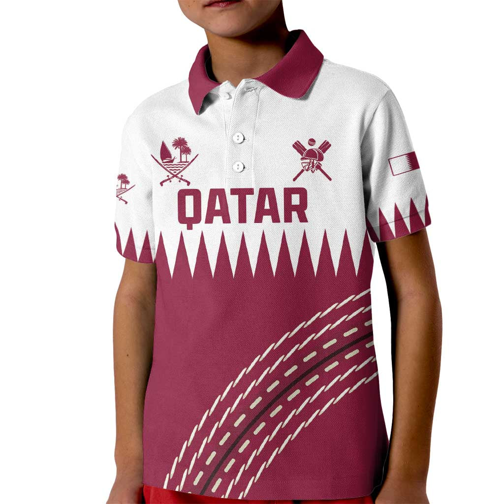 Custom Qatar Cricket Kid Polo Shirt Come On Boys - Wonder Print Shop