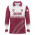 Custom Qatar Cricket Long Sleeve Polo Shirt Come On Boys - Wonder Print Shop
