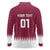 Custom Qatar Cricket Long Sleeve Polo Shirt Come On Boys - Wonder Print Shop