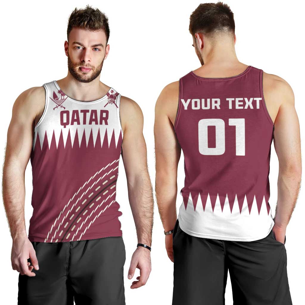 Custom Qatar Cricket Men Tank Top Come On Boys - Wonder Print Shop