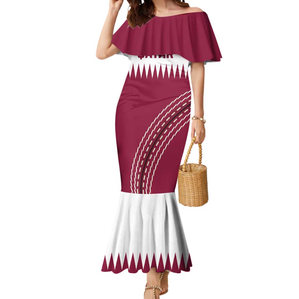 Custom Qatar Cricket Mermaid Dress Come On Boys - Wonder Print Shop