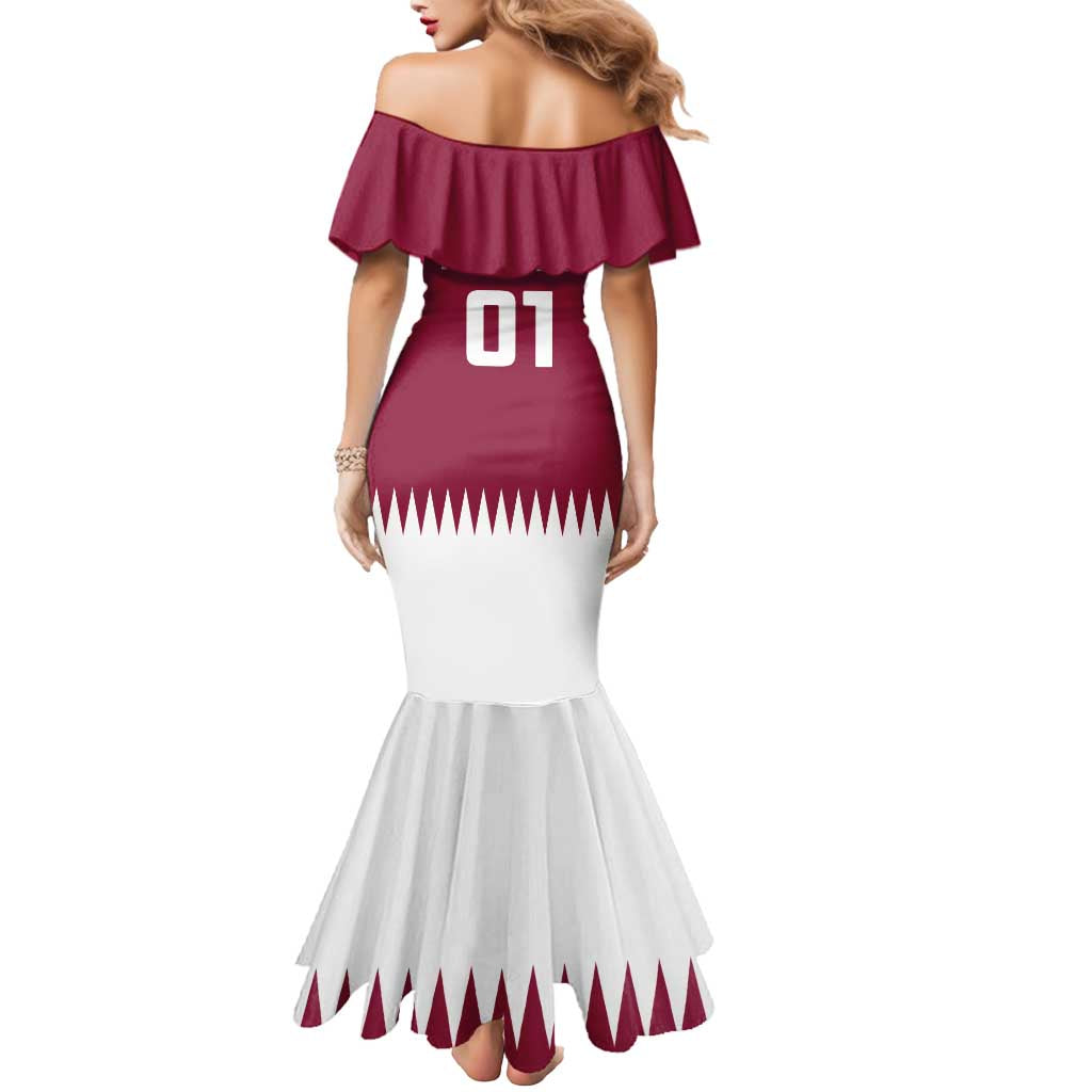 Custom Qatar Cricket Mermaid Dress Come On Boys - Wonder Print Shop