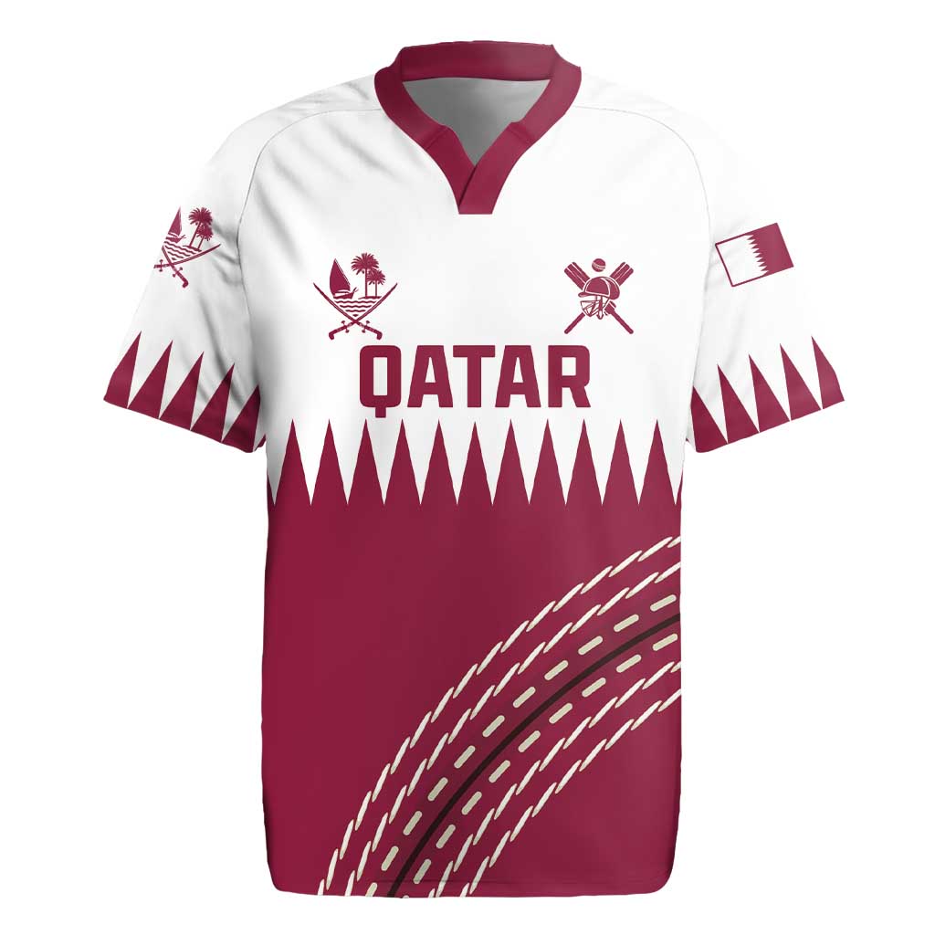 Custom Qatar Cricket Rugby Jersey Come On Boys - Wonder Print Shop