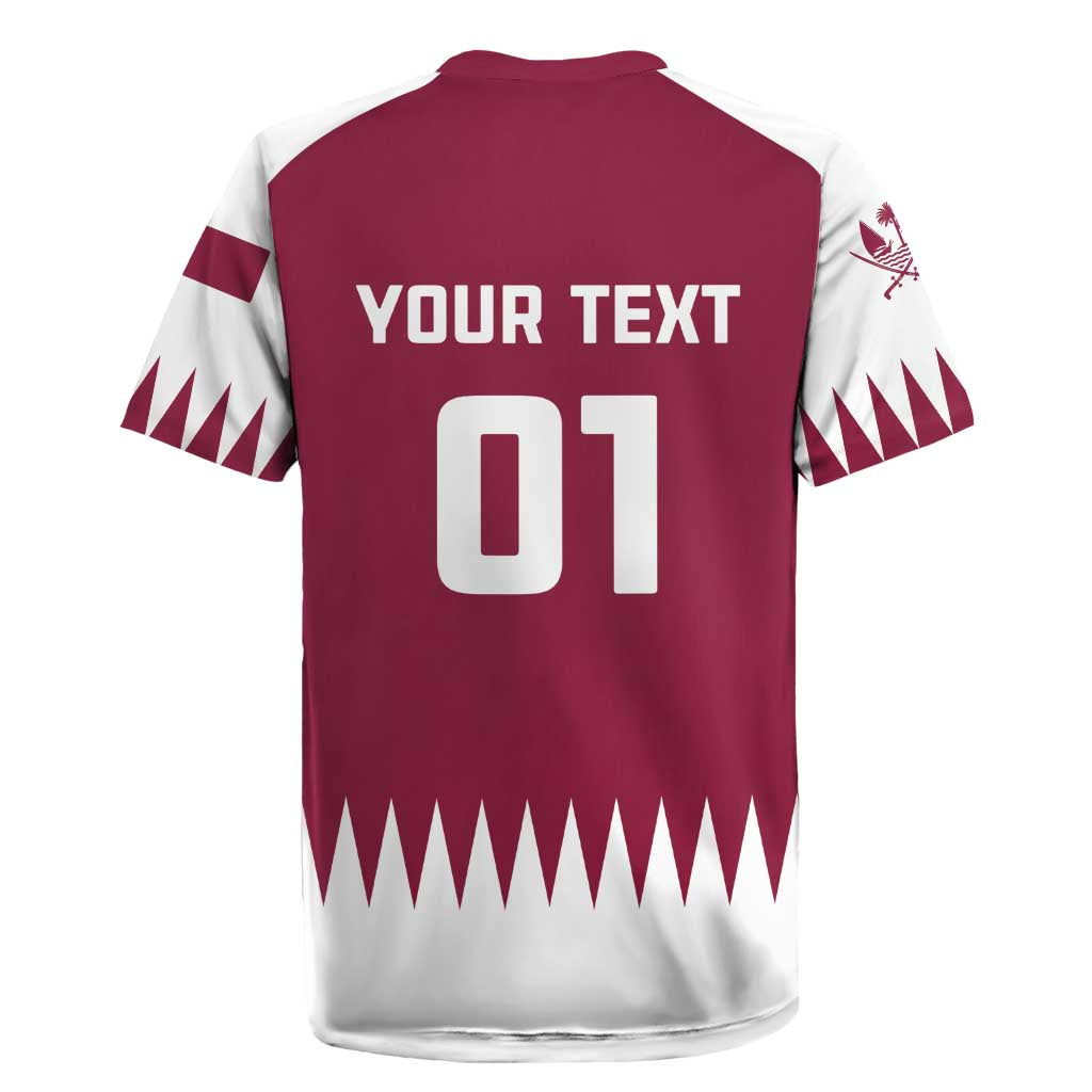 Custom Qatar Cricket Rugby Jersey Come On Boys - Wonder Print Shop