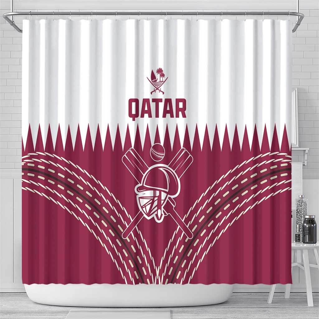 Qatar Cricket Shower Curtain Come On Boys LT01