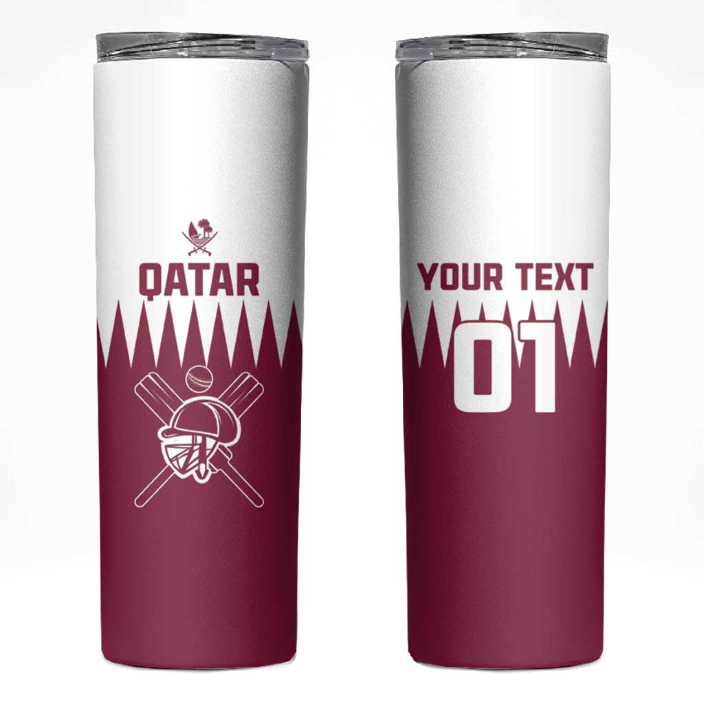 Custom Qatar Cricket Skinny Tumbler Come On Boys - Wonder Print Shop