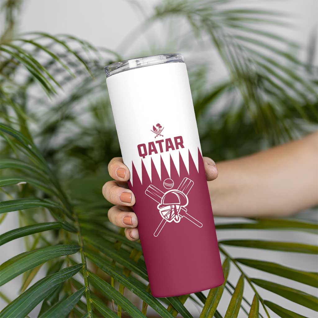 Custom Qatar Cricket Skinny Tumbler Come On Boys - Wonder Print Shop
