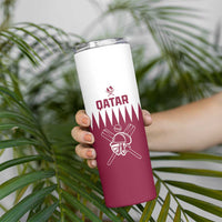 Custom Qatar Cricket Skinny Tumbler Come On Boys - Wonder Print Shop
