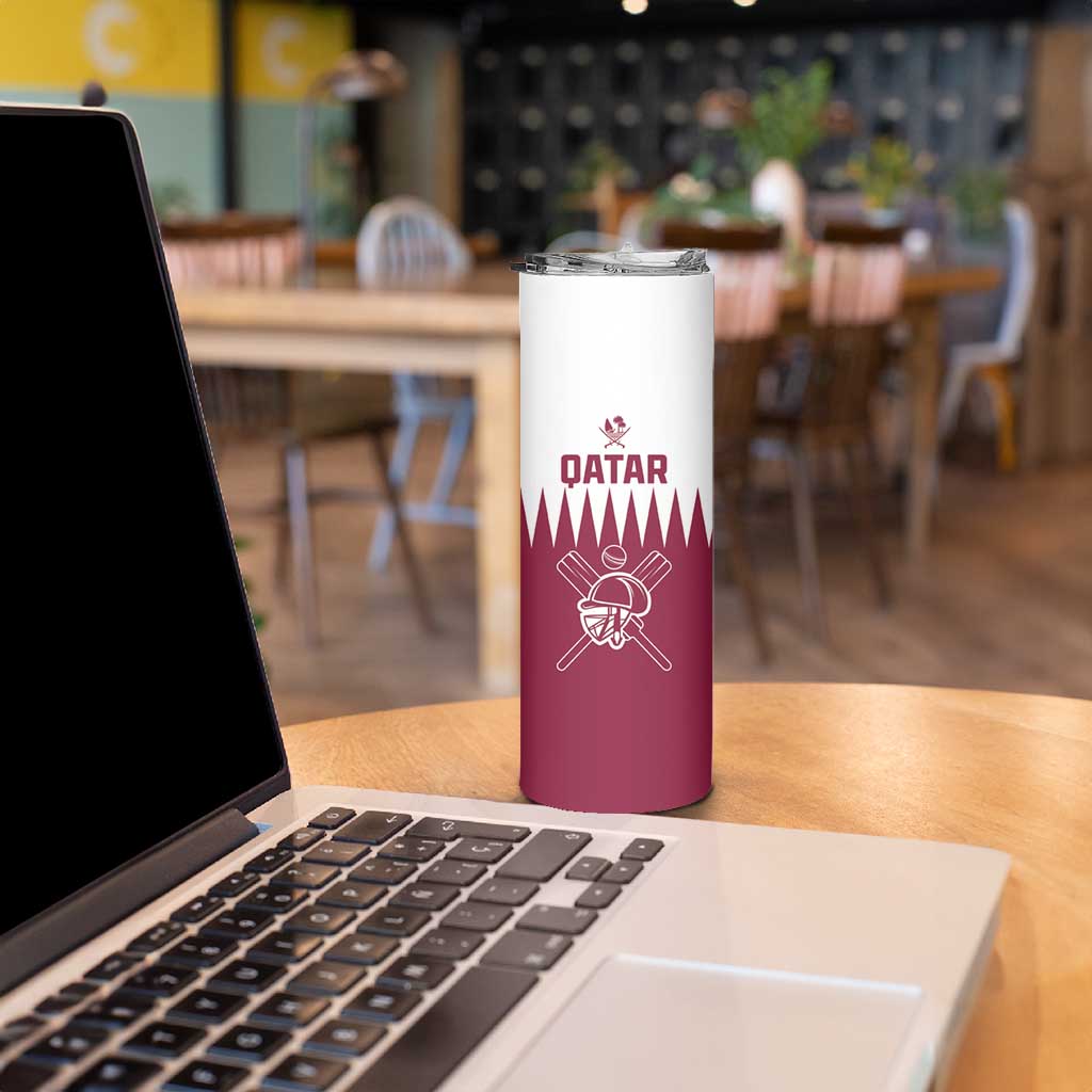Custom Qatar Cricket Skinny Tumbler Come On Boys - Wonder Print Shop