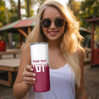 Custom Qatar Cricket Skinny Tumbler Come On Boys - Wonder Print Shop