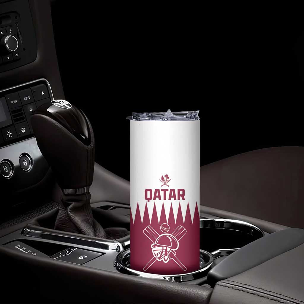 Custom Qatar Cricket Skinny Tumbler Come On Boys - Wonder Print Shop