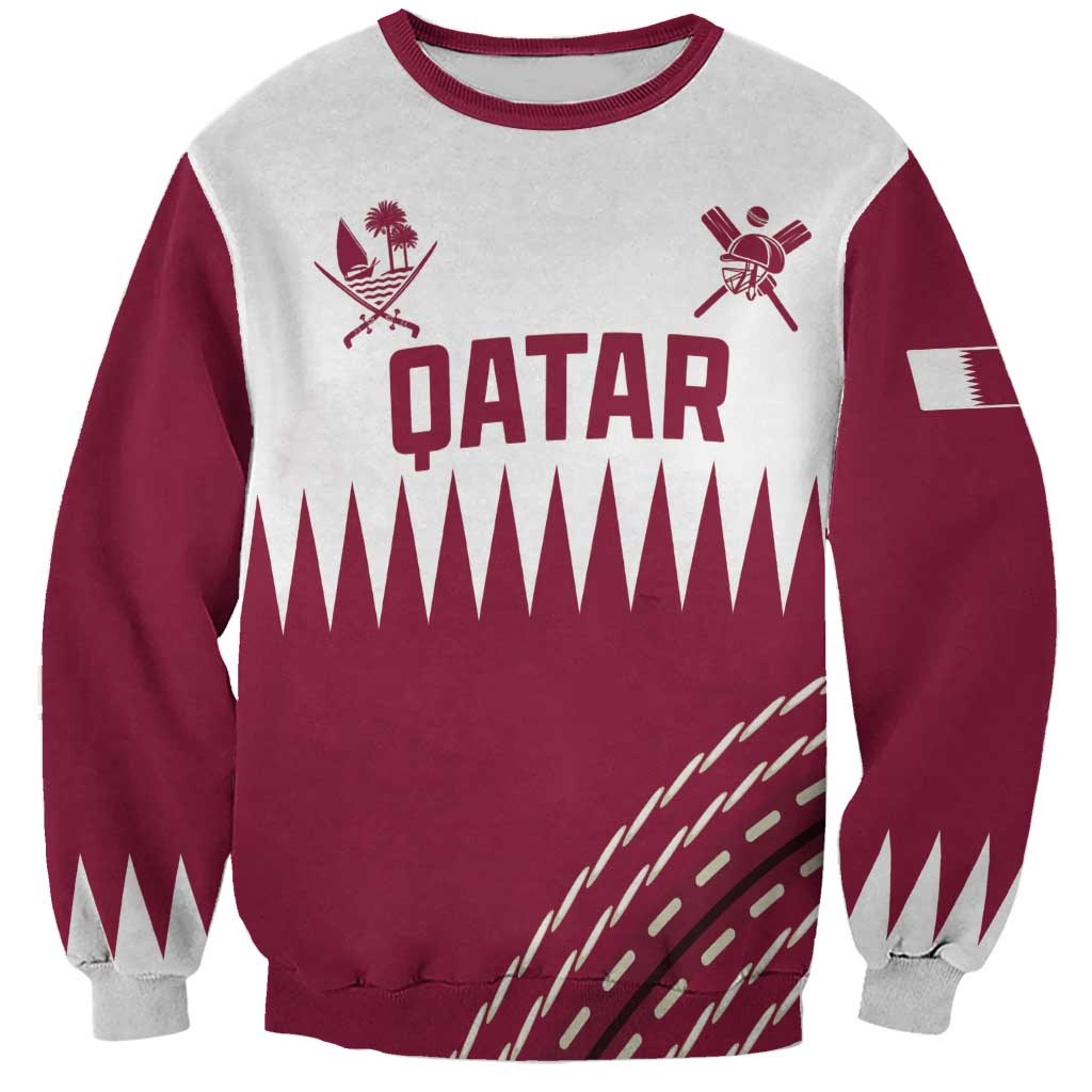 Custom Qatar Cricket Sweatshirt Come On Boys - Wonder Print Shop