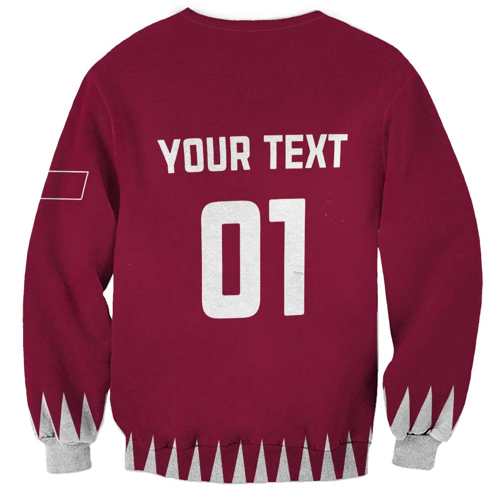 Custom Qatar Cricket Sweatshirt Come On Boys - Wonder Print Shop