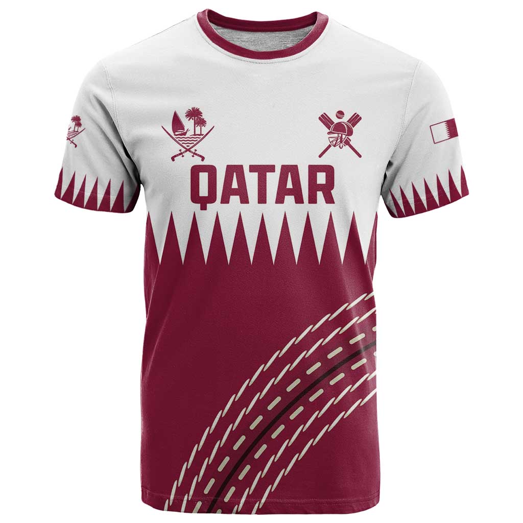 Custom Qatar Cricket T Shirt Come On Boys - Wonder Print Shop