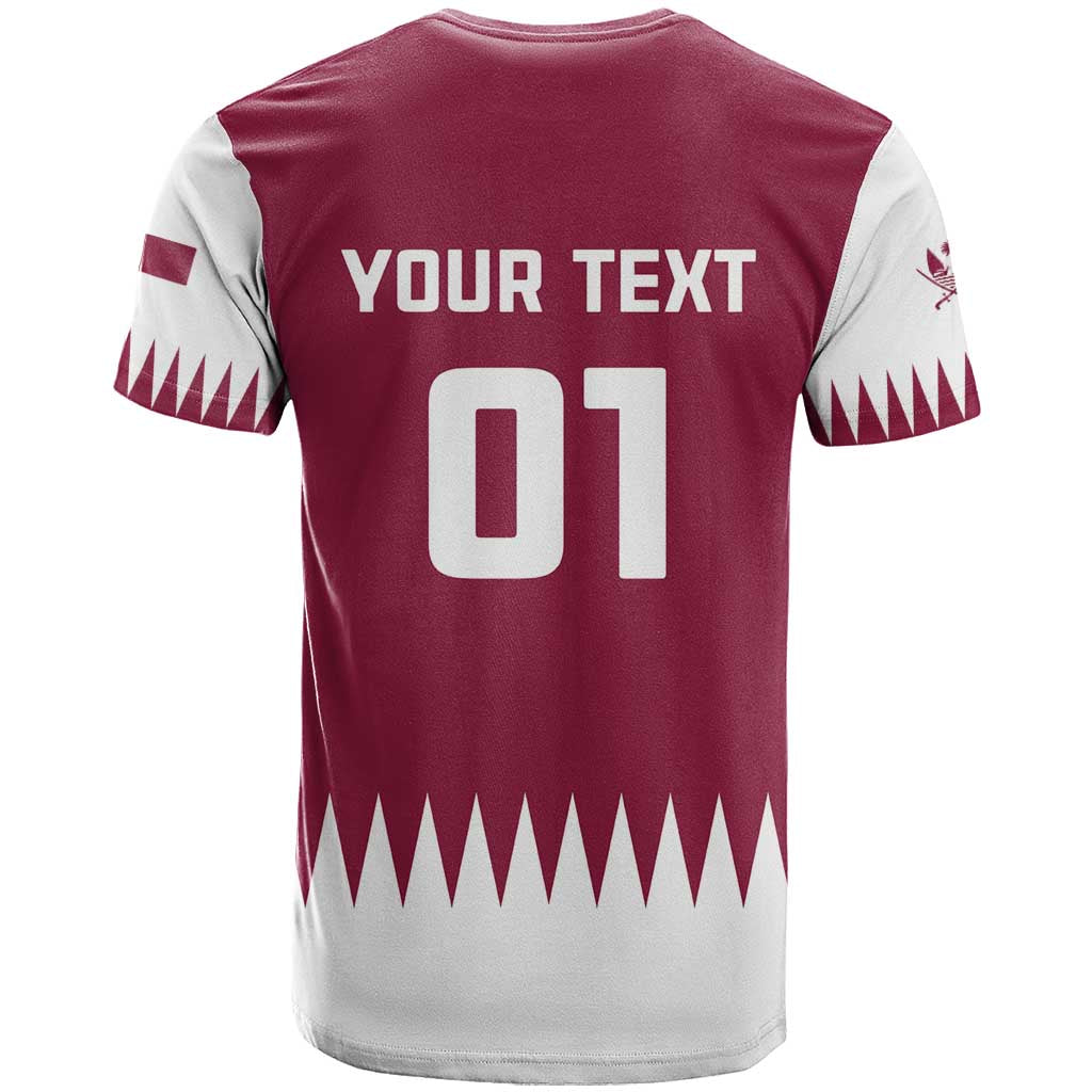 Custom Qatar Cricket T Shirt Come On Boys - Wonder Print Shop