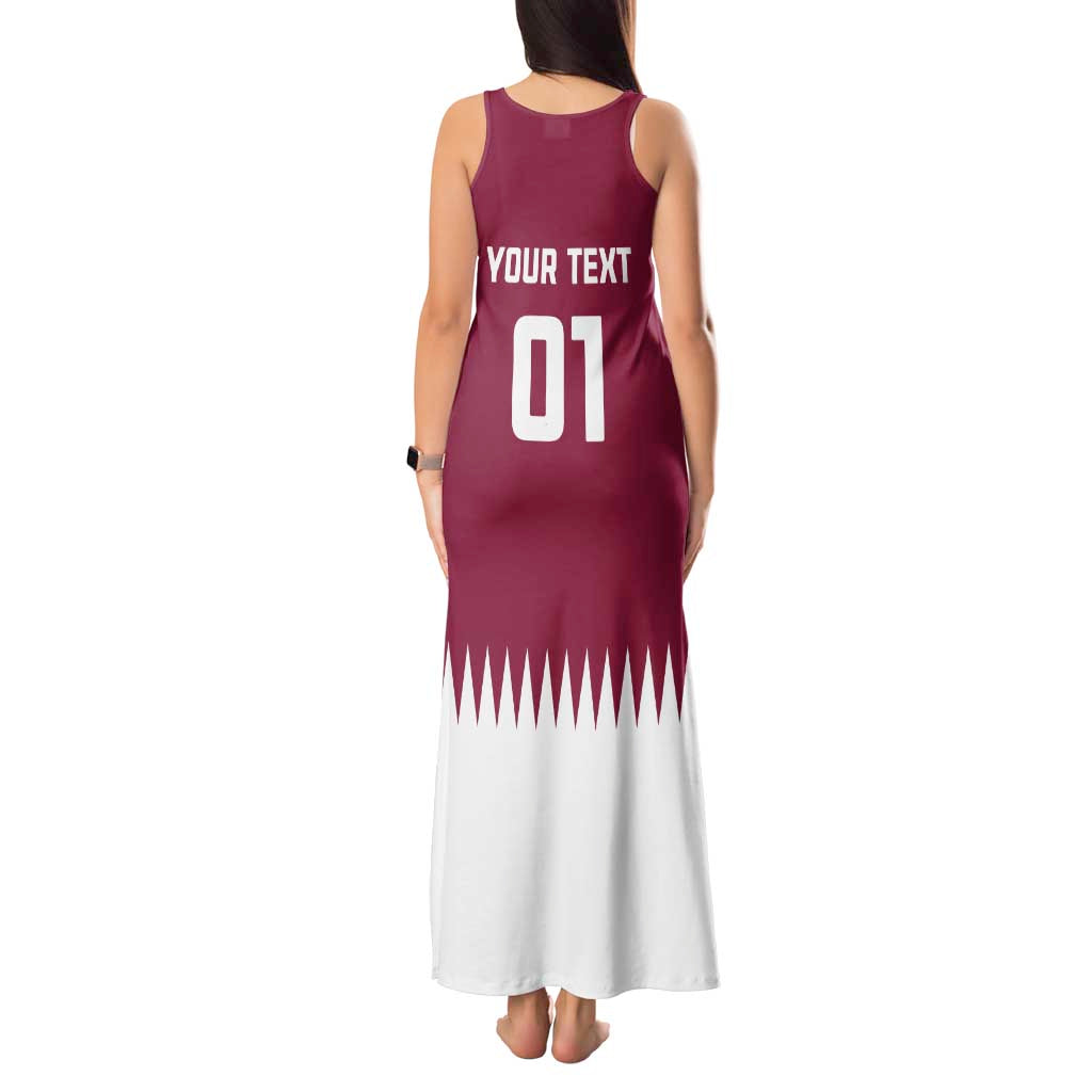 Custom Qatar Cricket Tank Maxi Dress Come On Boys - Wonder Print Shop